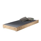 LUCEVI - Pino Stapelbed H180CM + Rolbed + Ladder - Bruin - 90x200 cm