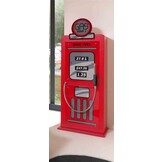 LUCEVI - Carbeds Peuter Race bed + Lattenbodem + Gas Pump Kast - Rood - 90x200cm
