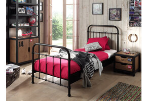 LUCEVI - New York Bed 90x200cm - Zwart