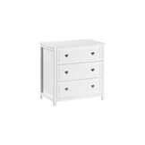 LUCEVI - Amori Commode 3 Laden - Wit - 90x57 cm