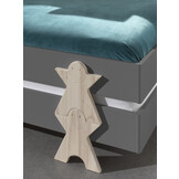 LUCEVI - Modulo Smiley Stapelbare bedden - 2 stuks - Grijs - 90x200 cm