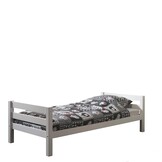 LUCEVI - Pino Mezzanine bed + Ladder + Commode 4 Laden + Bed - Wit - 90x200 cm