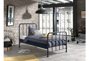 LUCEVI - Bronxx Bed 90x200cm - Blue Denim