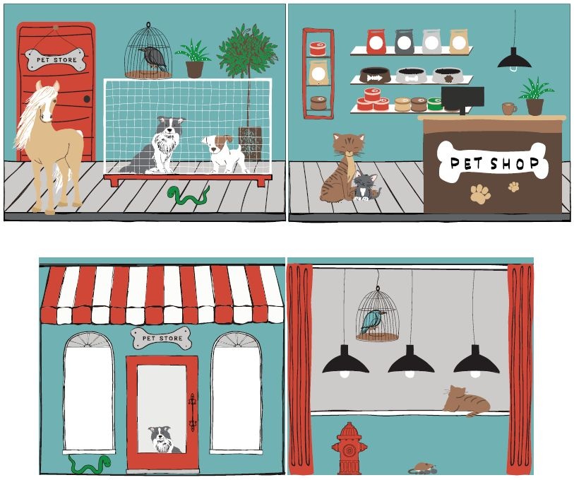 LUCEVI - Pino Halfhoogslaper H115CM + Ladder + Pet Shop Gordijntjes - Wit - 90x200 cm