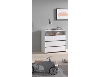 LUCEVI - Kiddy Commode 3 Laden - Wit - 90x47 cm