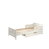 LUCEVI - Jumper Doorgroeibed + Lade - Wit - 60x140/ 90x200 cm