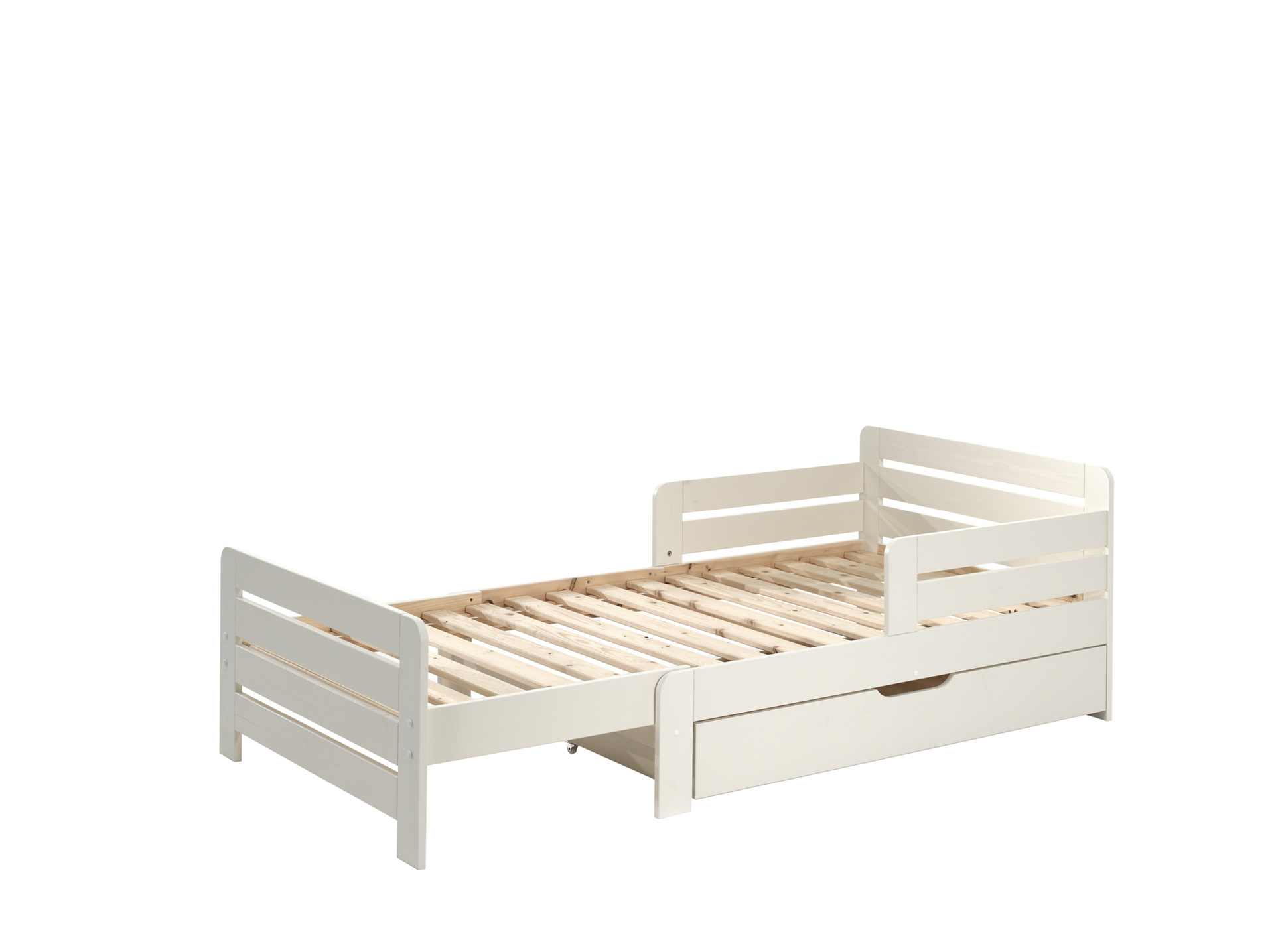 LUCEVI - Jumper Doorgroeibed + Lade - Wit - 60x140/ 90x200 cm