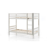 LUCEVI - Pino Stapelbed H160CM + Ladder + 2 Lades - Wit - 90x200 cm