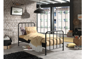 LUCEVI - Bronxx Bed 90x200cm - Zwart
