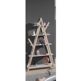 LUCEVI - Kiddy Babybed + Commode 3 laden + 3 Deurs Kleerkast + Boekenkast - Wit - 60x120 cm