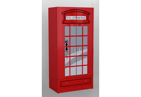 LUCEVI - Carbeds London Bus Kleerkast 190x89x56cm - Rood