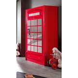 LUCEVI - Carbeds London Bus Kleerkast 190x89x56cm - Rood