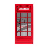 LUCEVI - Carbeds London Bus Kleerkast 190x89x56cm - Rood