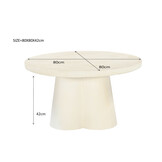 Brix - Salontafel Brix Clubs Sandy 80cm - Beton / MDF