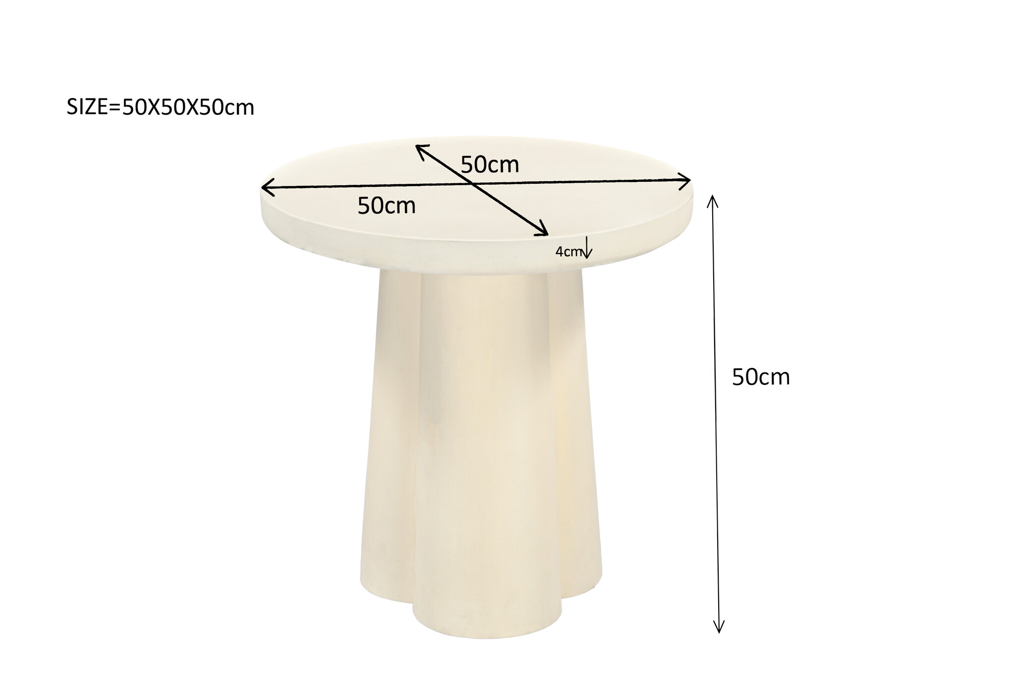Brix - Salontafel Brix Clubs Sandy 50cm - Beton / MDF