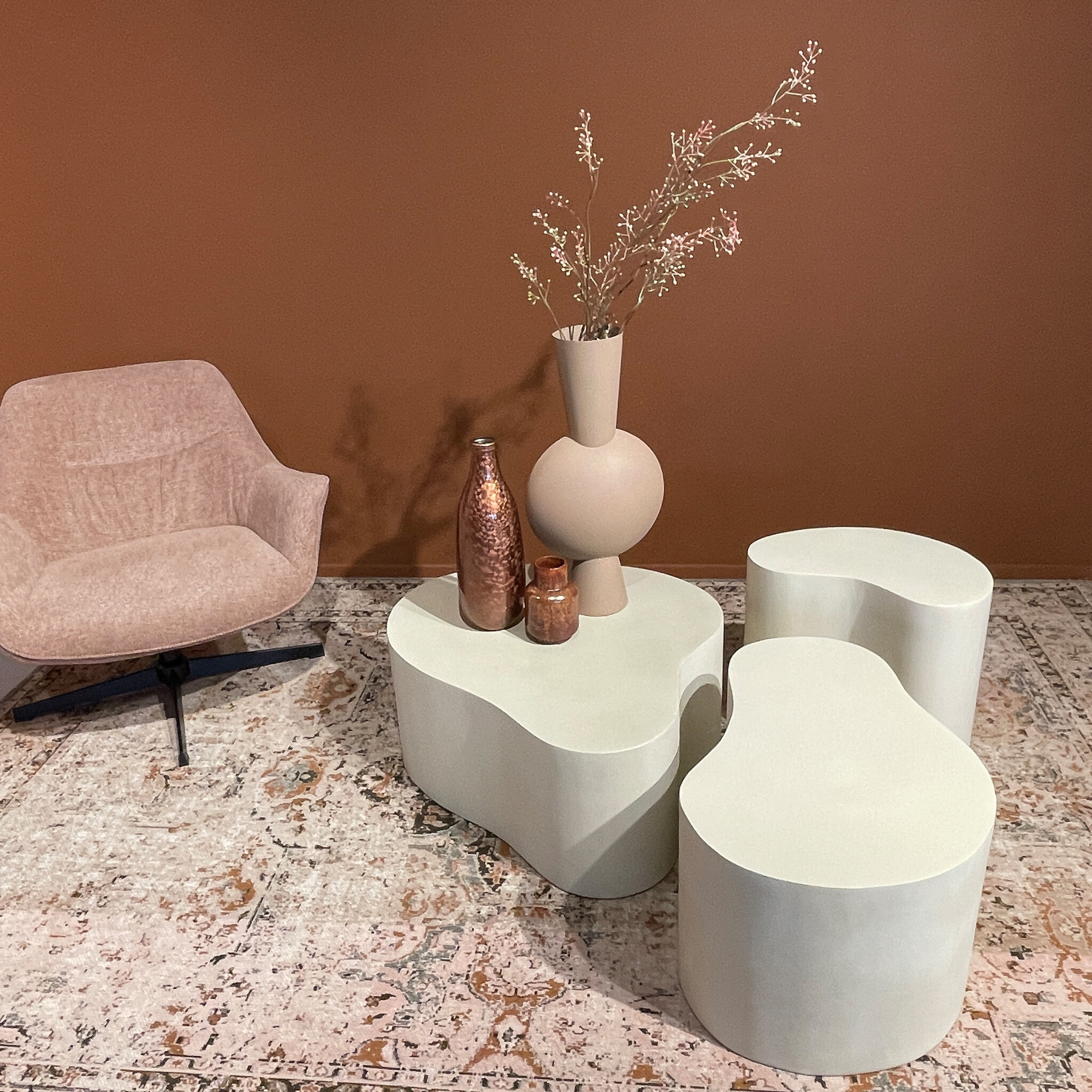 Brix - Salontafel Brix Organic Sandy 50cm - Beton / MDF