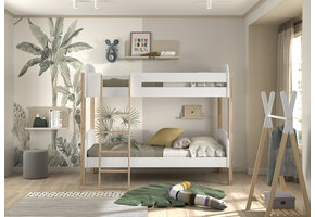 LUCEVI - Kiddy Stapelbed 90x200cm - Wit