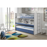 LUCEVI - Bonny Stapelbed 90x200cm - Blauw