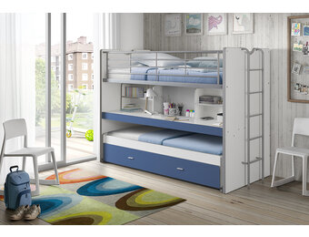 LUCEVI - Bonny Stapelbed 90x200cm - Blauw