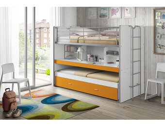 LUCEVI - Bonny Stapelbed 90x200cm - Oranje