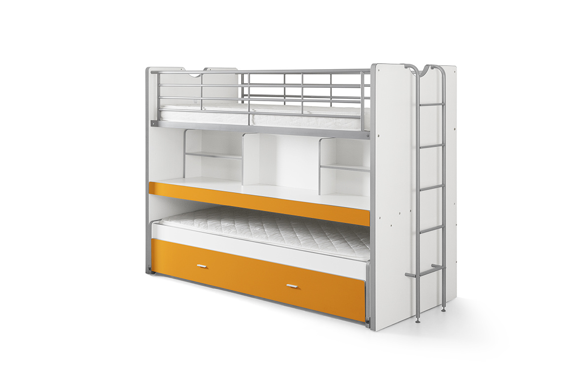 LUCEVI - Bonny Stapelbed 90x200cm - Oranje