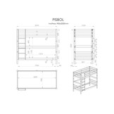 LUCEVI - Pino Stapelbed 90x200cm - Grijs