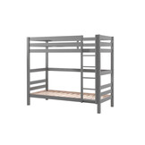 LUCEVI - Pino Stapelbed H180CM + Rolbed - Grijs - 90x200 cm