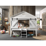 LUCEVI - Barnie Huisbed + Lattenbodem - Wit - 90x200 cm