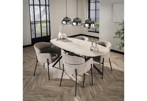 Hoyz Collection - Eetkamertafel 180 Ceramic - Ceramic Travertine