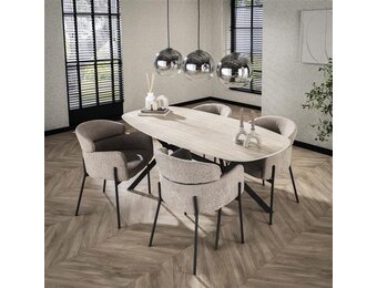 Hoyz Collection - Eetkamertafel 180 Ceramic - Ceramic Travertine