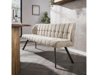 Hoyz Collection - Eetkamerbank Raster - Boucle Zandkleur