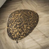 Hoyz Collection - Salontafel Driehoekig Patina Metal - Set van 2