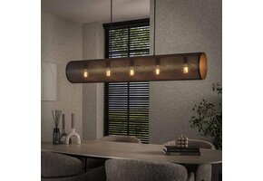 Hoyz Collection - Hanglamp 5L Koker Mesh - Artic Zwart