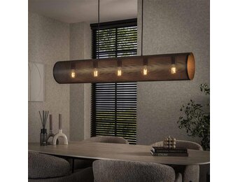 Hoyz Collection - Hanglamp 5L Koker Mesh - Artic Zwart