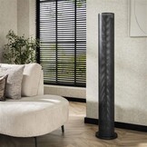 Hoyz Collection - Vloerlamp 5L Koker Mesh - Artic Zwart