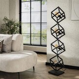 Hoyz Collection - Vloerlamp 4L Kubus - Charcoal