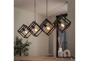 Hoyz Collection - Hanglamp 4L Kubus - Charcoal