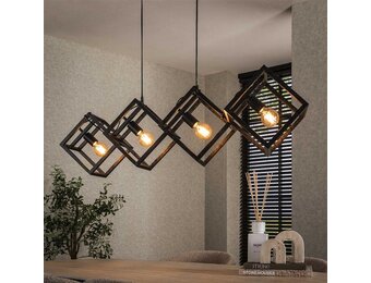 Hoyz Collection - Hanglamp 4L Kubus - Charcoal