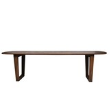 Livingfurn - Eetkamertafel Cortez - Bruin - Mangohout - 270 cm