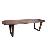 Livingfurn - Eetkamertafel Cortez - Bruin - Mangohout - 270 cm