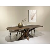Brix - Eetkamertafel Montreaux - Bruin - Mangohout - 220 cm