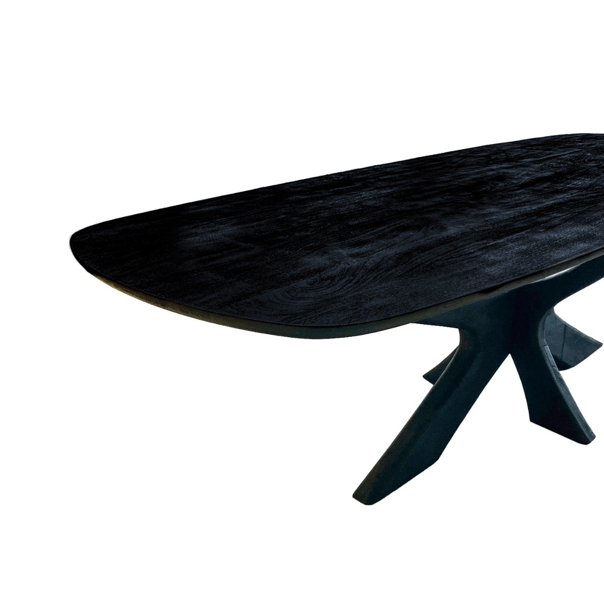 Brix - Eetkamertafel Montreaux - Zwart - Mangohout - 220 cm