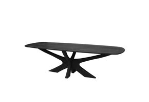 Brix - Eetkamertafel Montreaux - Zwart - Mangohout - 250 cm