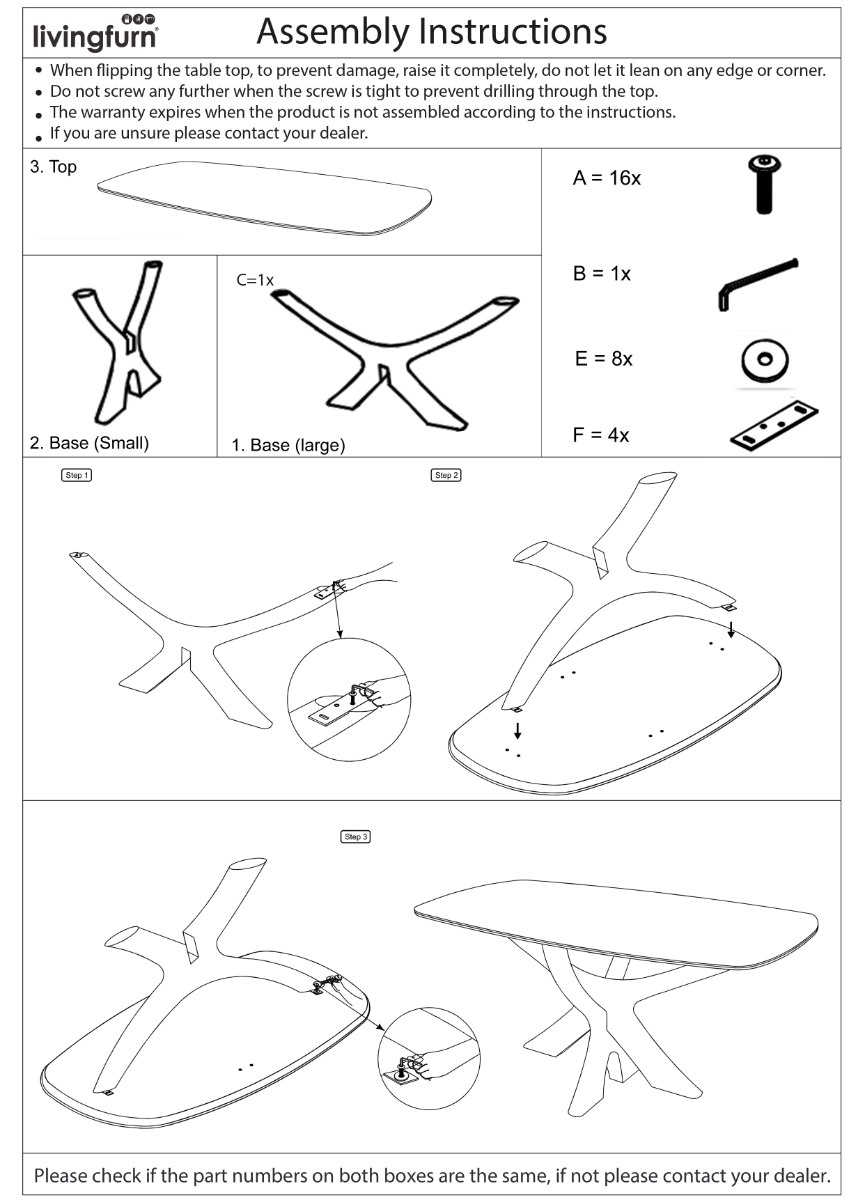 Brix - Eetkamertafel Montreaux - Zwart - Mangohout - 250 cm