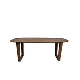 Livingfurn - Eetkamertafel Cortez - Bruin - Mangohout - 200 cm