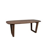 Livingfurn - Eetkamertafel Cortez - Bruin - Mangohout - 200 cm