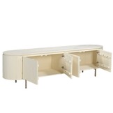Livingfurn - Tv-meubel Patou - Ivoor - 210 cm
