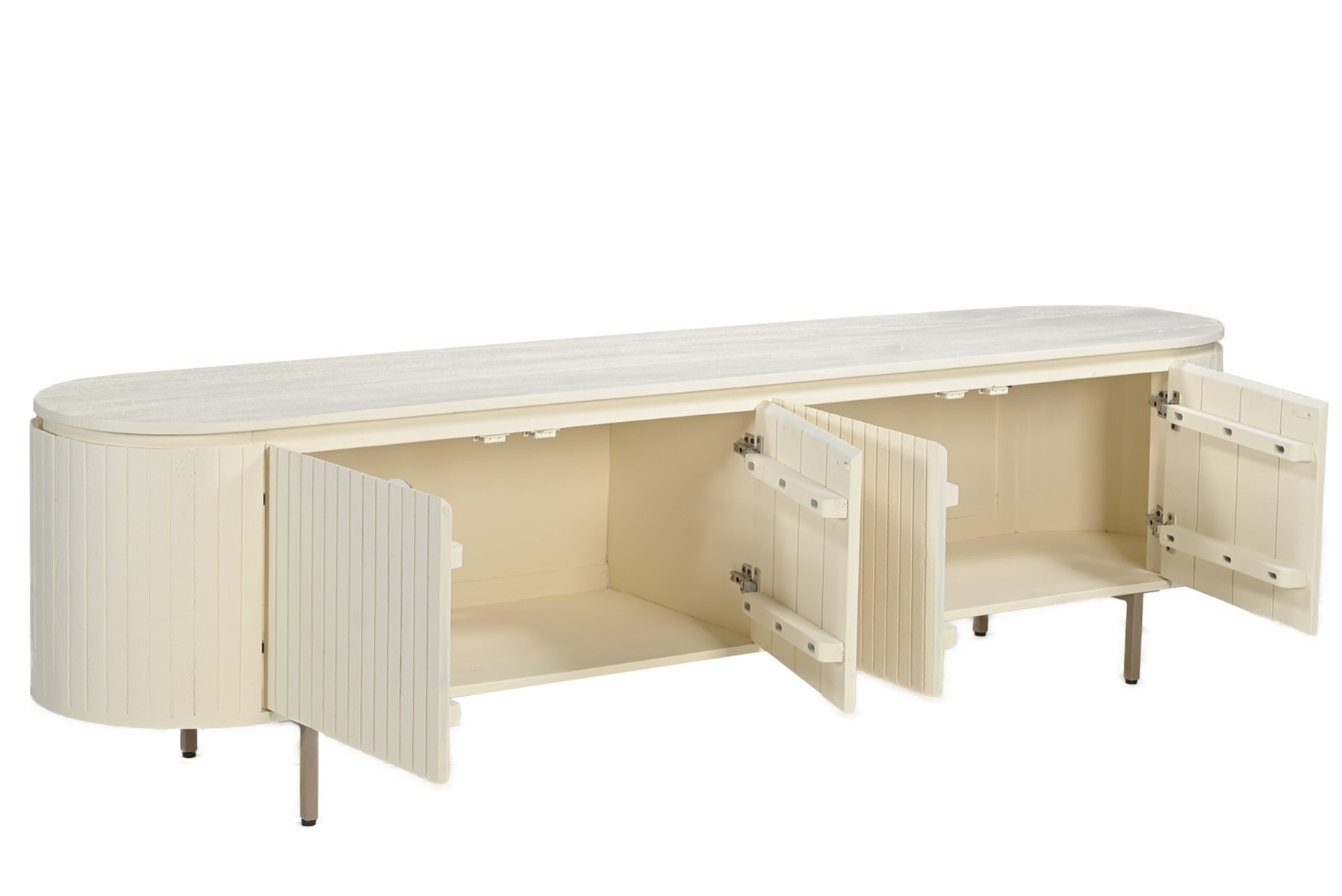 Livingfurn - Tv-meubel Patou - Ivoor - 210 cm