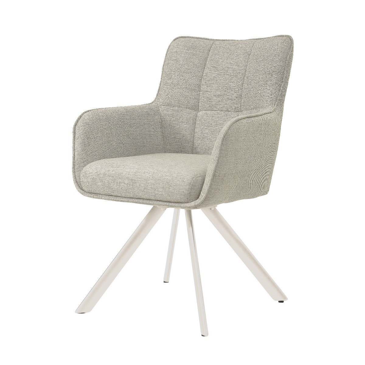 Livingfurn - Eetkamerstoel Tori Sand - Naturel - Set van 2