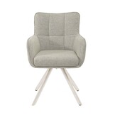 Livingfurn - Eetkamerstoel Tori Sand - Naturel - Set van 2